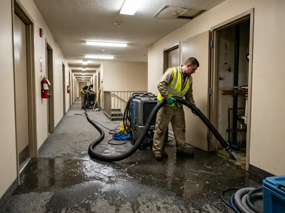 multi-unit-apartment-hallway-f-005 — frequently asked questions, Emergency Burst Pipe Water Extraction & Removal in Venersbo…